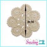 LACE - CROCHET-SEVEN PETAL-COTTON(CREAM)